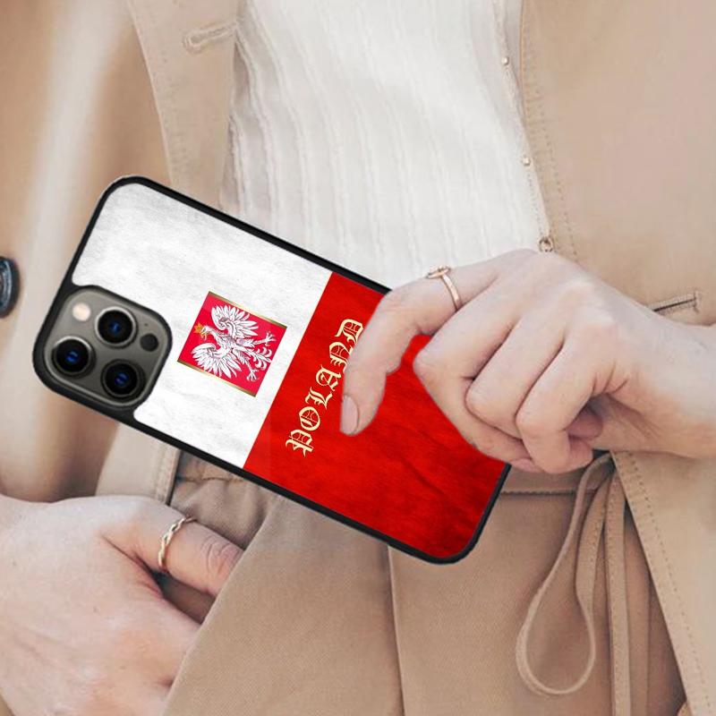 Poland Polish Flag Magnetic Phone Case For APPLE iPhone 17 Air 16 14 13 12 Pro Max 15 Plus Wireless Charge With MagSafe Cover