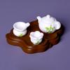 7-25pcs Resin Miniature Tea Set Creative Micro Landscape Dish Cup Plate DIY Decoration Dollhouse Tea Set Desktop Small Ornament