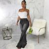 Fashion Wide-Leg Stretch Denim Flare Pants