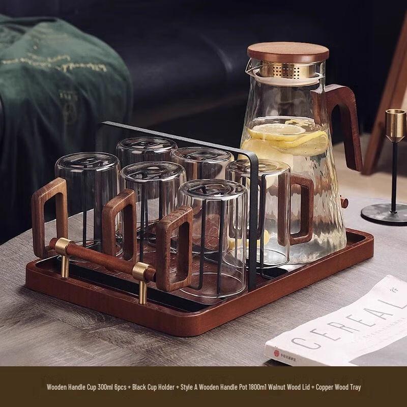 High-Temperature Transparent Glass Drinking Cup