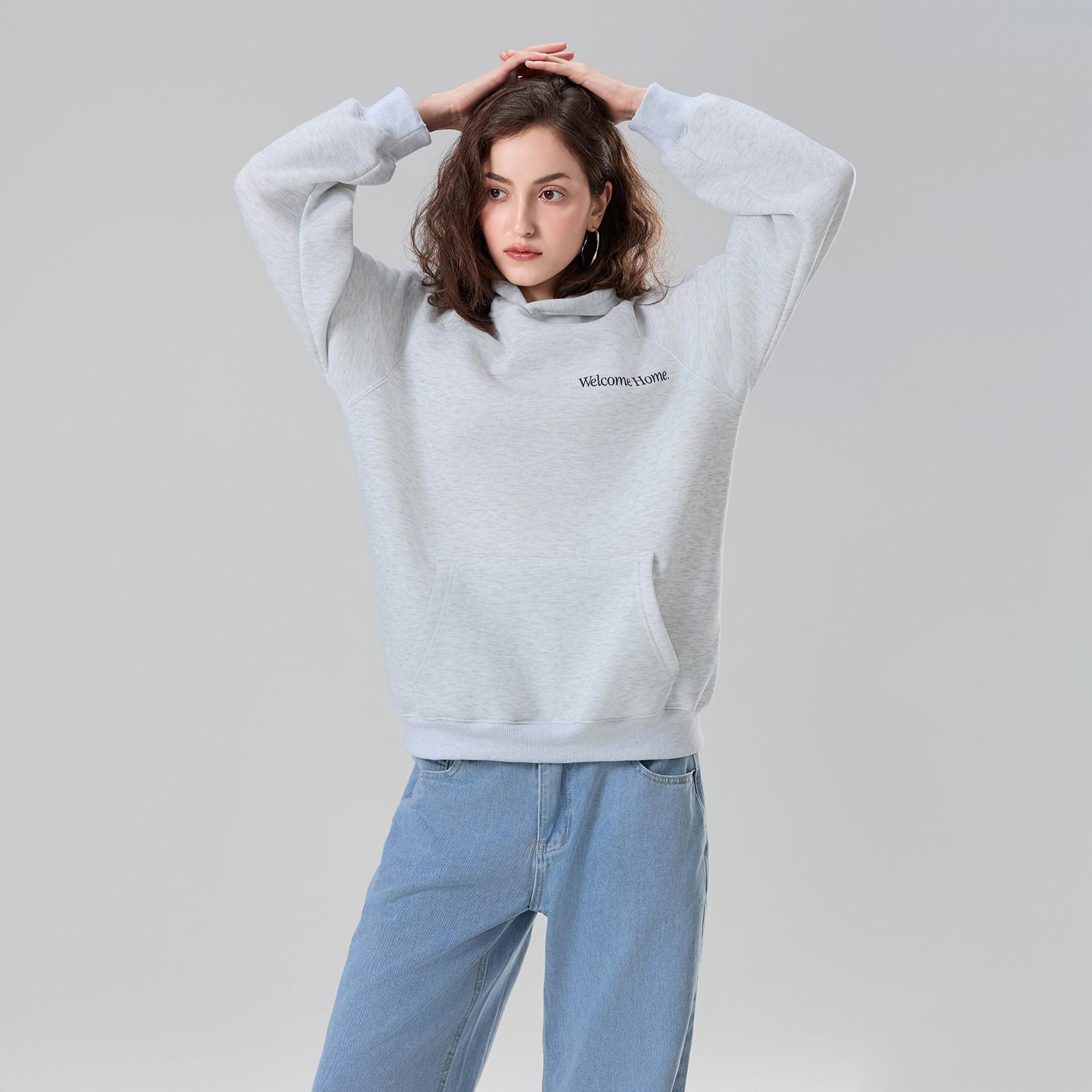 2026 Spring/Summer Women s Printed Personality Hoodie & Casual Jacket M серый/цветочный