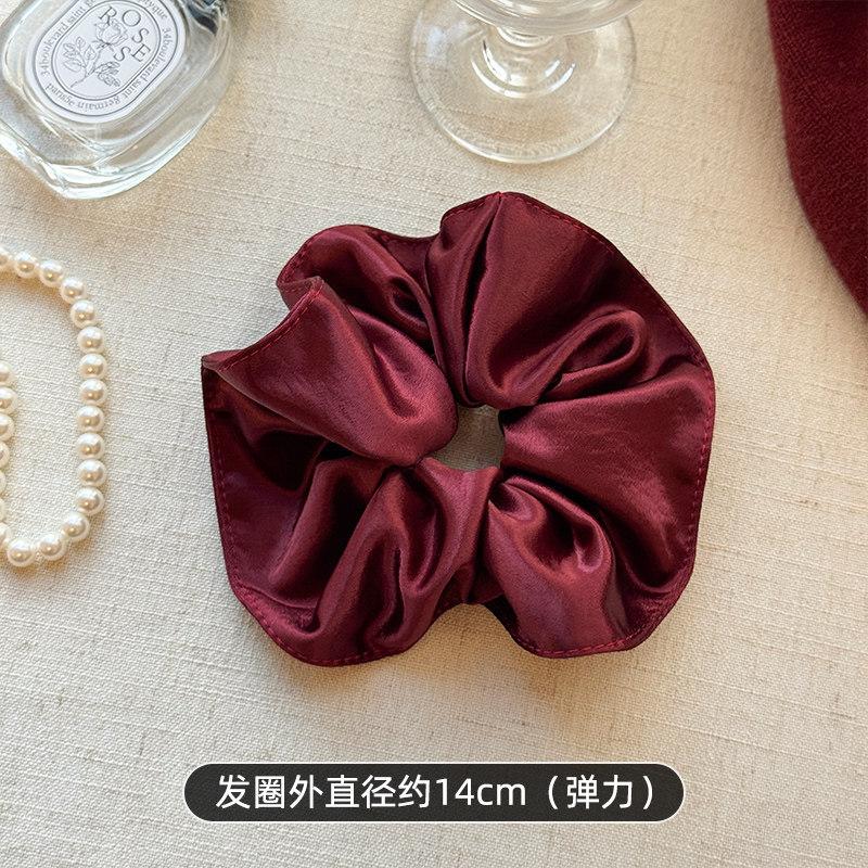 Red Plaid & Polka Dot Hair Accessories Set Festive Aesthetic Style for Women Holiday Party Gift