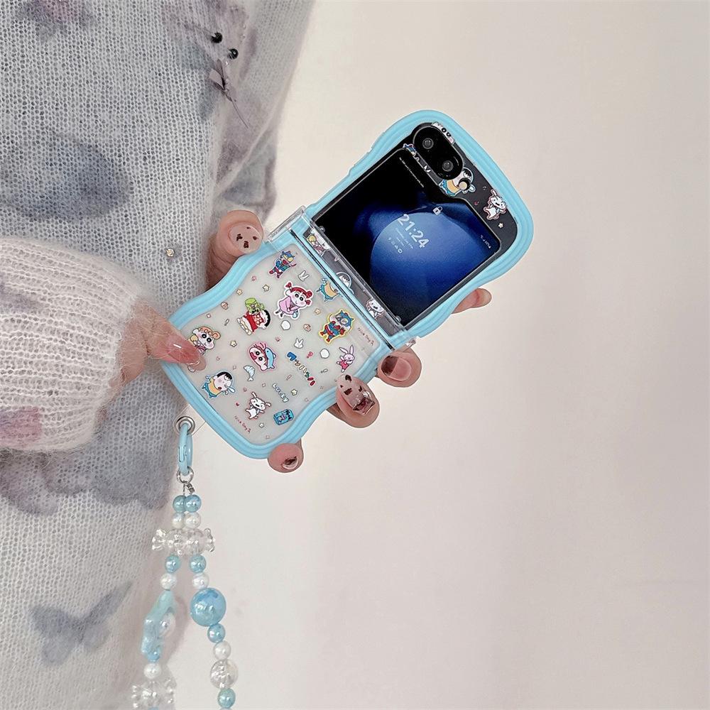 Crayon Shin-chan & Chibi Maruko-chan Samsung Galaxy Z Flip Serie Klapphülle