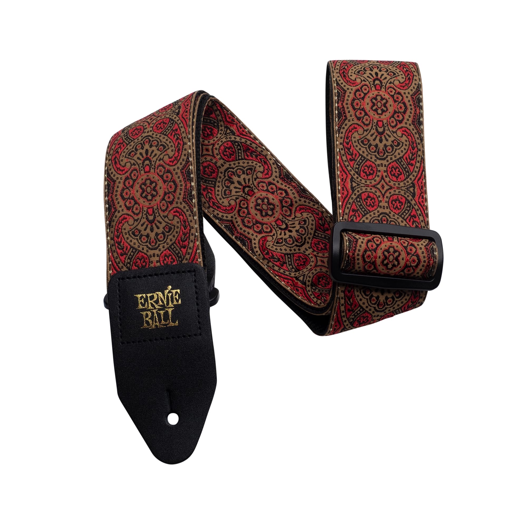 [Genuine Product] ERNIE BALL 4162 Guitar Strap JACQUARD STRAP CRIMSON PAISLEY Jacquard Strap Crimson Paisley