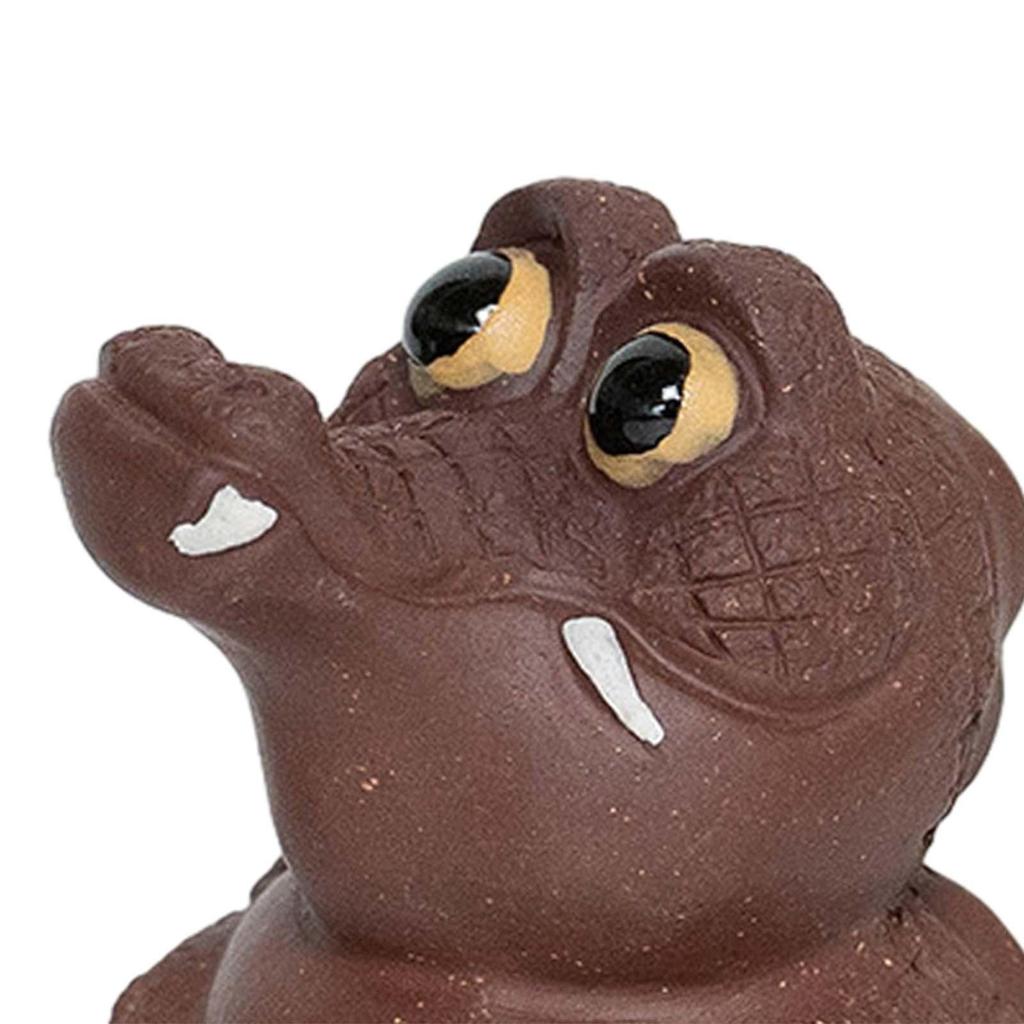 Crocodile Figurine Statue Tea Pet Sculpture Collectible Desktop Ornament Animal