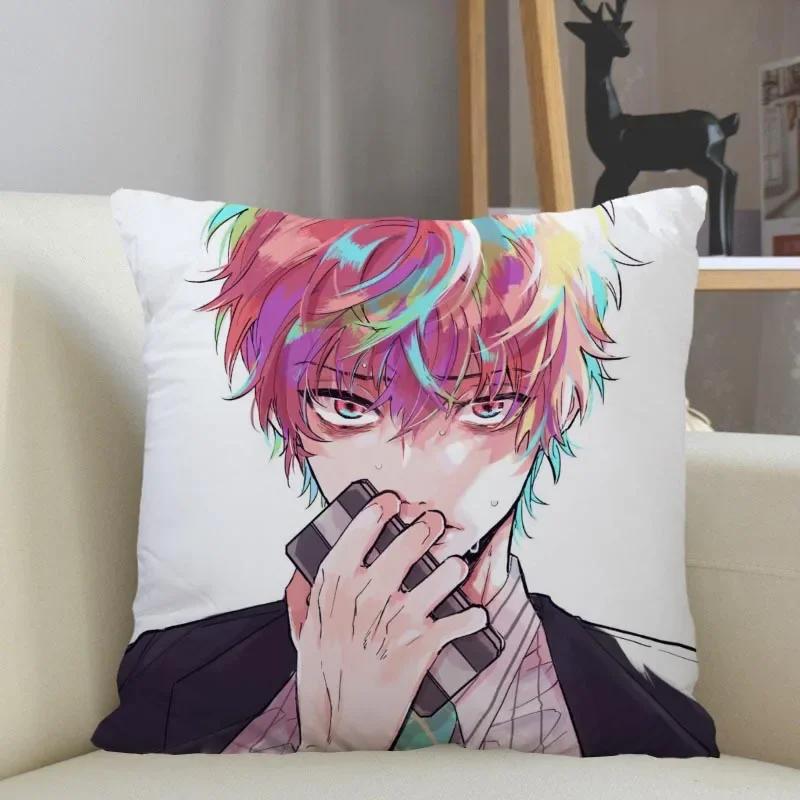 Hypnosis Mic -Division Rap Battle Pillowcase Home Decoration 45x45cm Zipper Square Pillowcase Throw Pillow Cover Drop Shipping