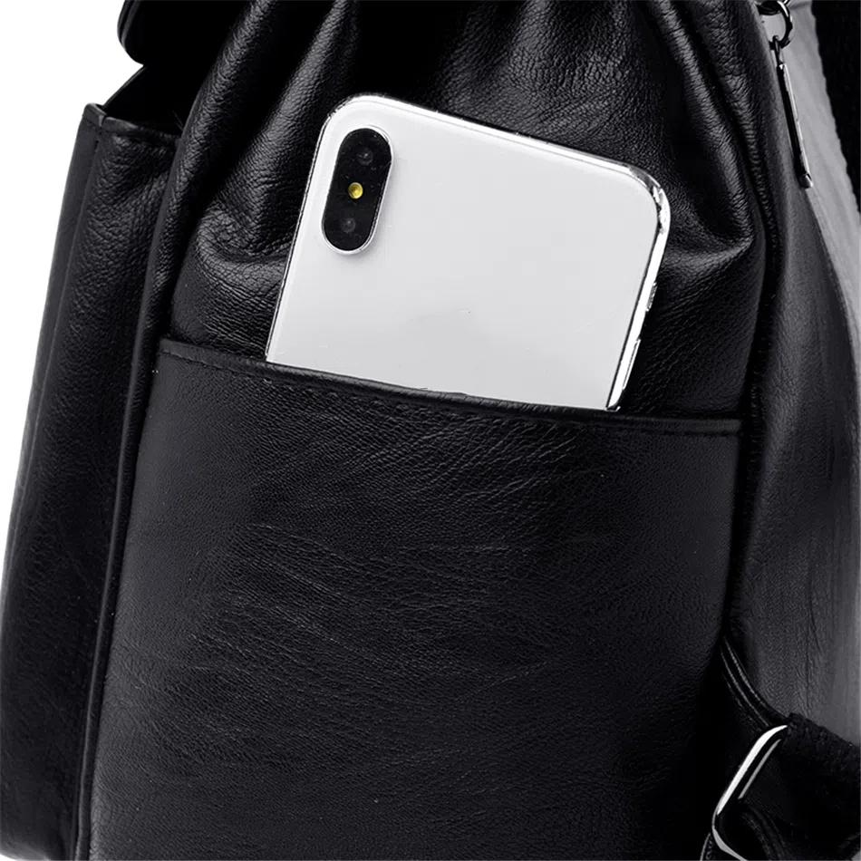 Bagpack Luxury Women Backpack Soft Leather Backpacks for Teenage Girls Female School Shoulder Bags for Women 2025