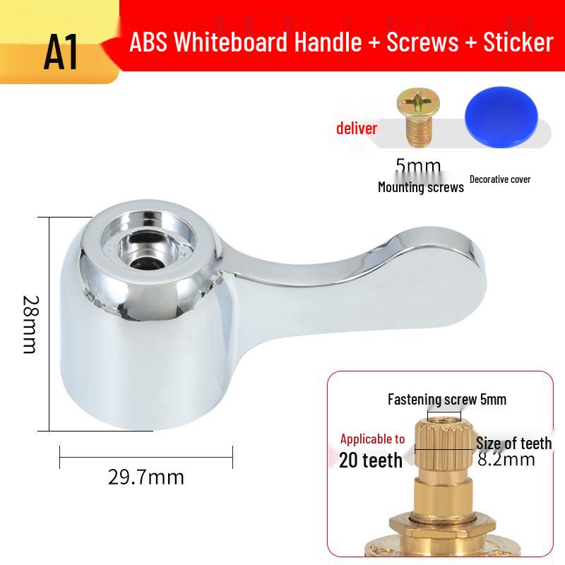 Universal Single Cold Faucet Handle & Angle Valve Set for Kitchen/Bathroom