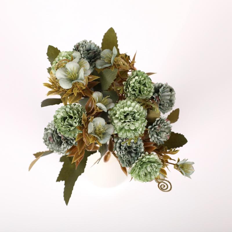 1/ 3 Pieces Flower Head 3Cm Artificial Hydrangea Bouquet Wedding Home Decoration Accessories Diy Box Holding Flowers Arrangement