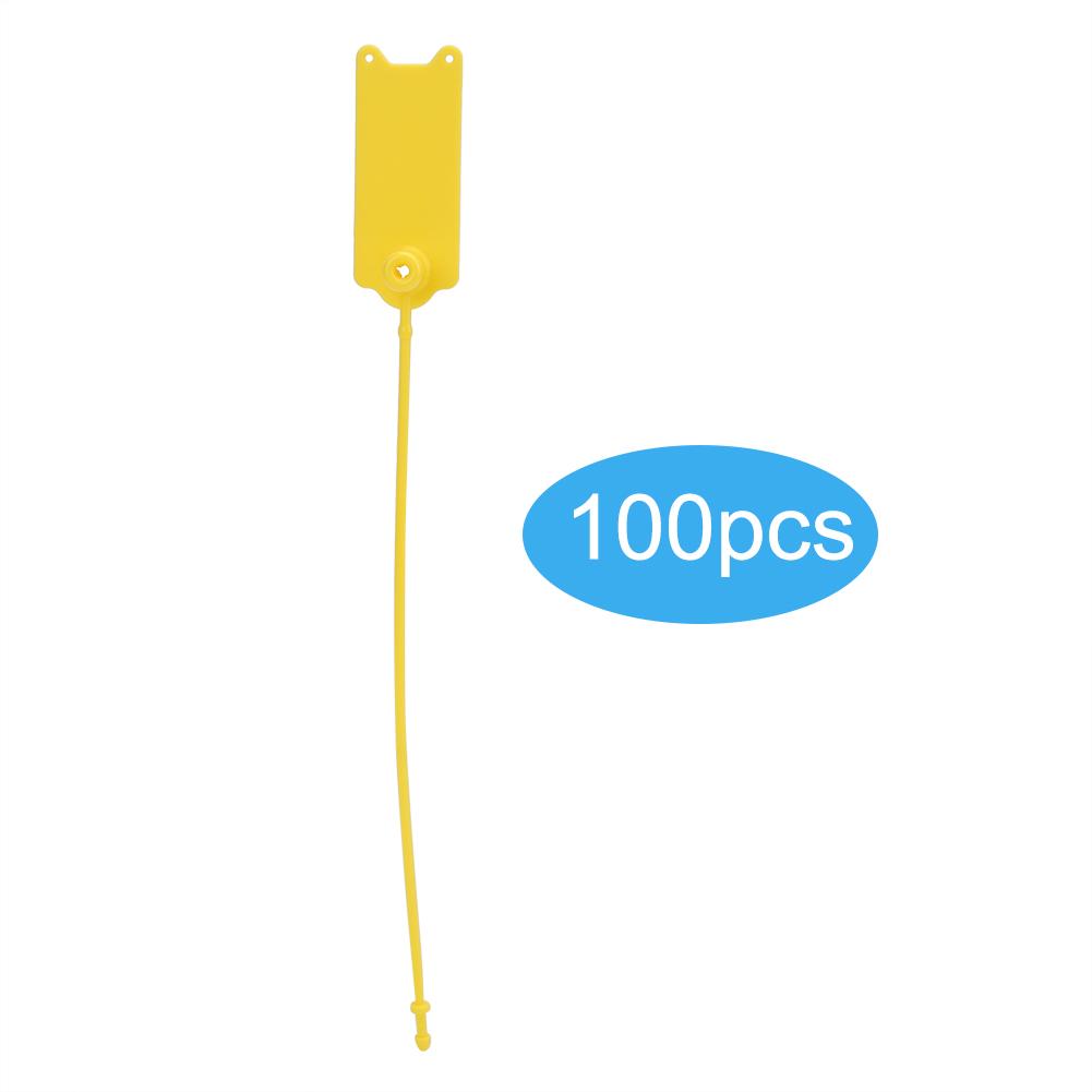 

100Pcs 195mm Disposable Cable Zip Ties Anti Theft Self Locking Tie for Clothes Suitcase Shoes Bag синій