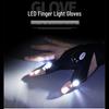 LED Luminous Fingerless Gloves with Lights for Fishing, Outdoor Activities, and Repair