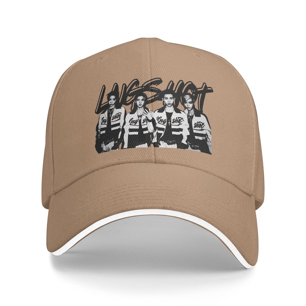 Lngshot Kpop Boy Group Sun Baseball Cap Summer Design Print Trucker Hat For Women Unisex Kpop Rock Snapback Cap