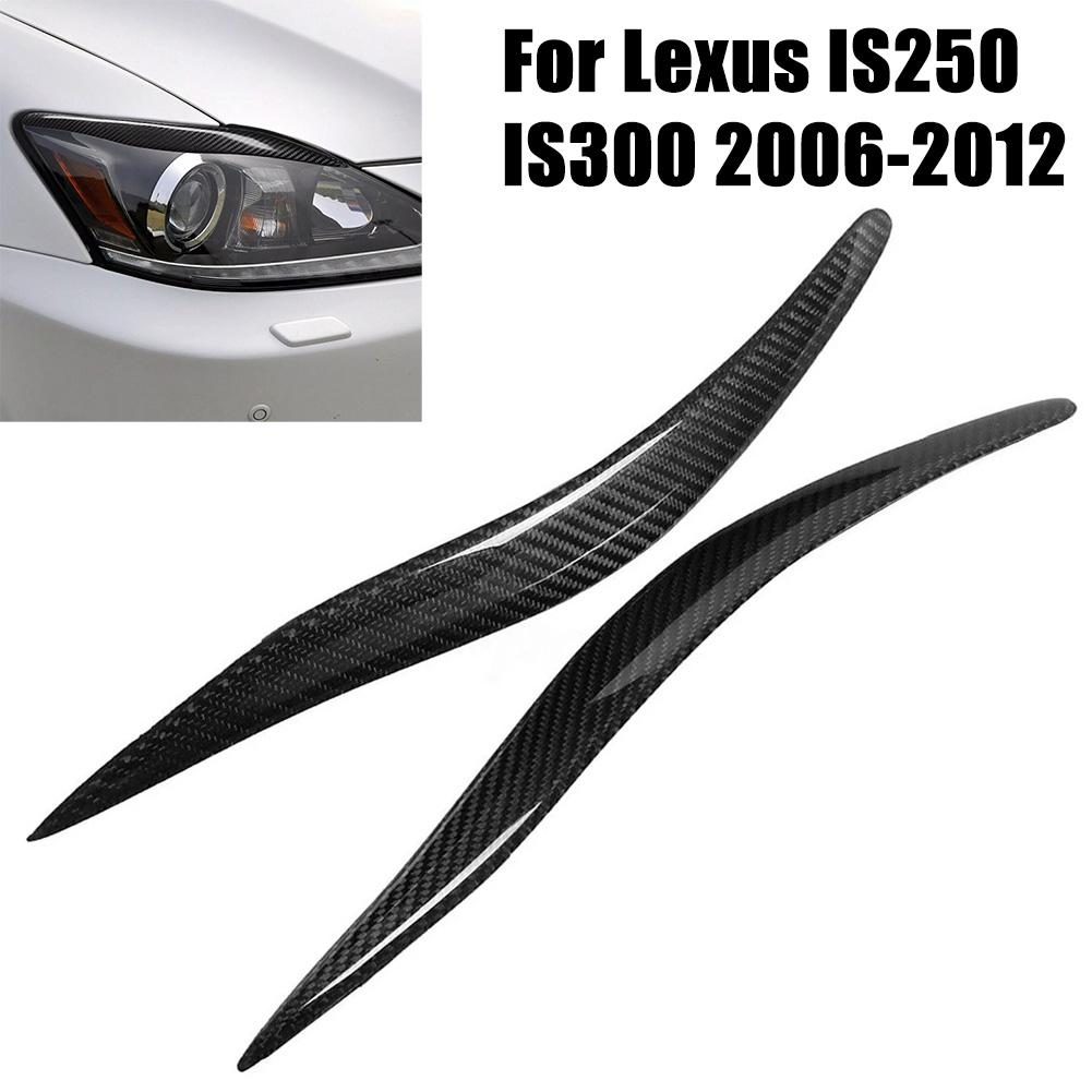Car Exterior Accessories Carbon Fiber Carbon Fiber Fog Light Trim Headlight Eyelids Brand New Condition Easy Installation