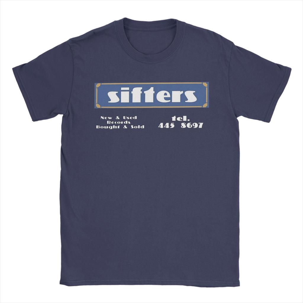Herr T-shirts Sifters Records Vardaglig Bomull T-shirt Kortärmad T-shirt Rund Hals Kläder Grafisk