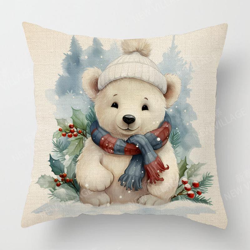 Decorative Cushion Home Living Room Decor Throw Pillow Cover xcm xcm xcm xcm plant winter Merry Christmas