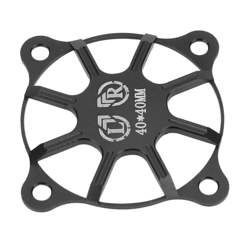 RC Cooling Fan Cover 40x40mm Aluminium Alloy Protective Accessory Part for Motor Black