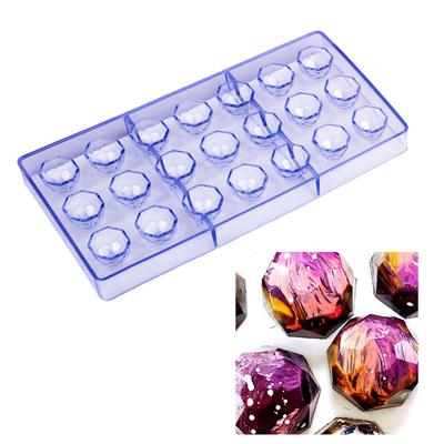 Stampo Multiple Style a 21 Cavità Forma Diamante Stampo Cioccolato per Bonbon e Caramelle Strumenti Pasticceria