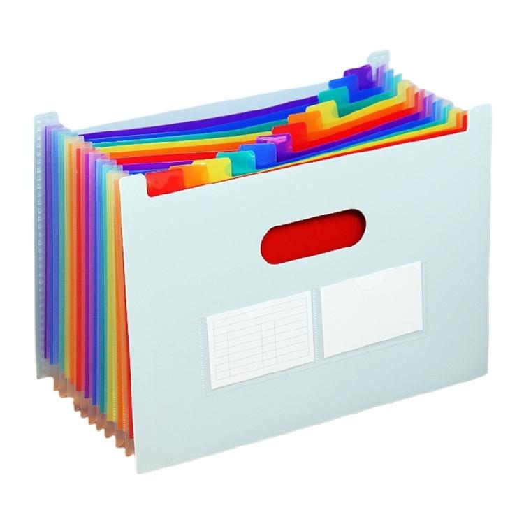 A 4 Multi-Layer Accordions Document Organizers Document Storage Bag Expanding File Folder Office Supplies