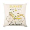 New Spring and Summer Pillow Cases Linen Yellow Lemon Truck Print Home Pillow Cushion Combination