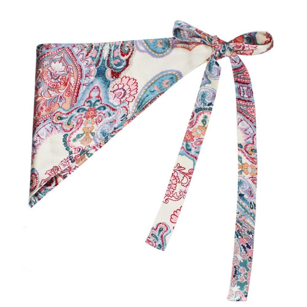

Tassel Floral Triangular Belt Chinese Style Bohemia Wide Waistband Waist Accessories Style1