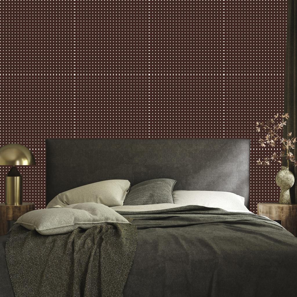 Burgundy Dots Wallpaper for Living Room and Bedroom 50x1000