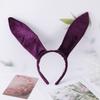 Velvet Fabric Rabbit Ear Headband Big Bunny Ears Party Headband Hair Accessories  Christmas Party