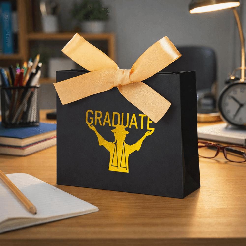 10Pcs Gilded Pattern Graduation Candy Box Black Graduation Gift Box  Party Supplies