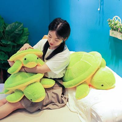 Rabbit Fur Simulated Turtle Doll Lying Down Turtle Plush Toy Bed Sleeping Pillow Large Doll