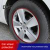 1 Roll Lightweight Tire Sticker 360-degree Fit Modern Half Moon-shaped Scratch-proof Sticker