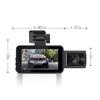 3-inch HD Dash Cam: WiFi, Wide Angle, Night Vision, Triple Recording, Reverse Image