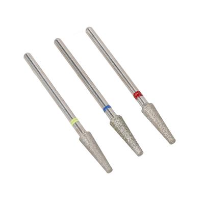 3pcs Nail Drill Bits Professional Russian Style Front Replaceable Grinding Head for Nail Polishing and Removal