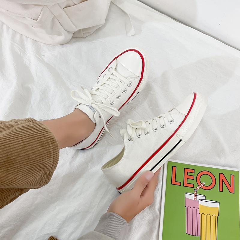 

1970s canvas shoes women s 2021 spring and summer new student Korean version ulzzang Harajuku taro purple board shoes tide 35
