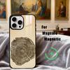 Art W-Wood G-Grain Natural Phone Case For iPhone17,16,15,14,13,12,11 Plus,Pro Max Magnetic For Magsafe Wireless Charging