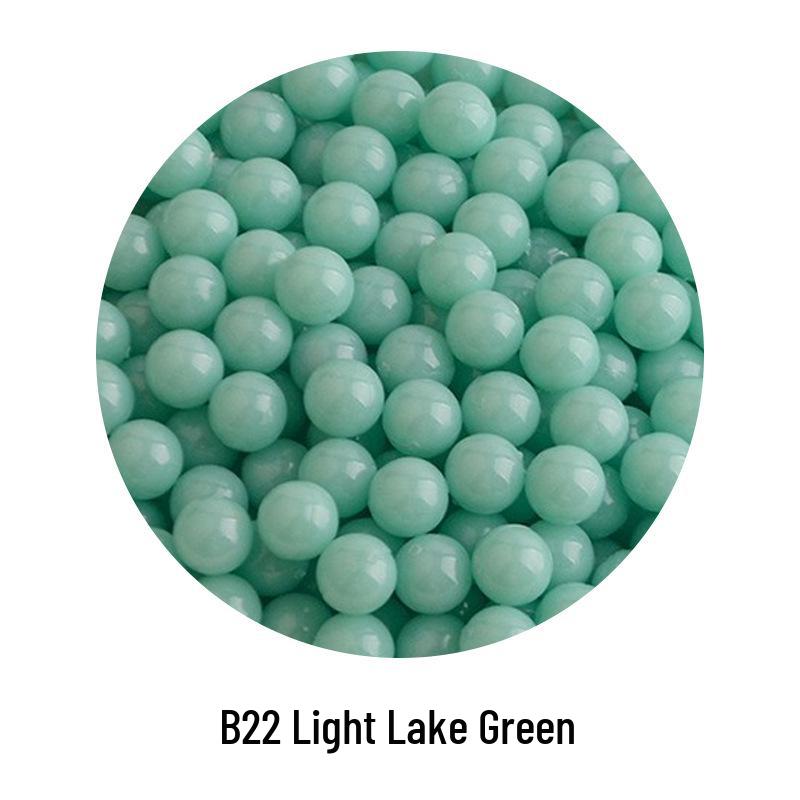 Şeker Rengi Plastik Boncuklar: Çocuk DIY Takıları, El Sanatları ve Oyuncak Tabanca Mermileri İçin Deliksiz Yuvarlak Zıplayan Toplar.