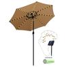 Outdoor Sun Umbrella Light String With Remote Control Waterproof Rgb For Camping Decor