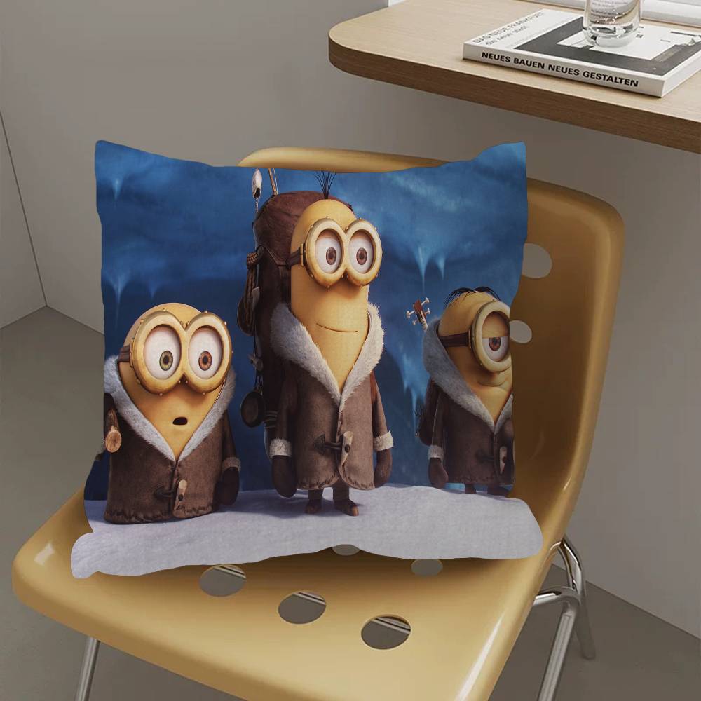 M-Minions-S Personalized Pillow Cover Kids Bedroom Wild Party Decor Pillowcase Kid Birthday Shower Gift
