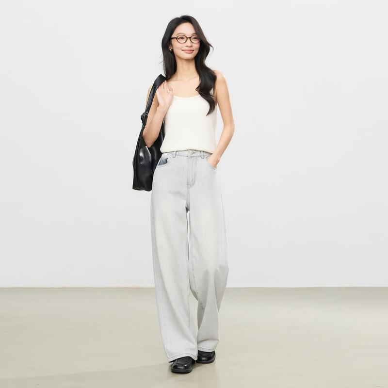 Elva' Island Women's Summer Straight-Leg Jeans