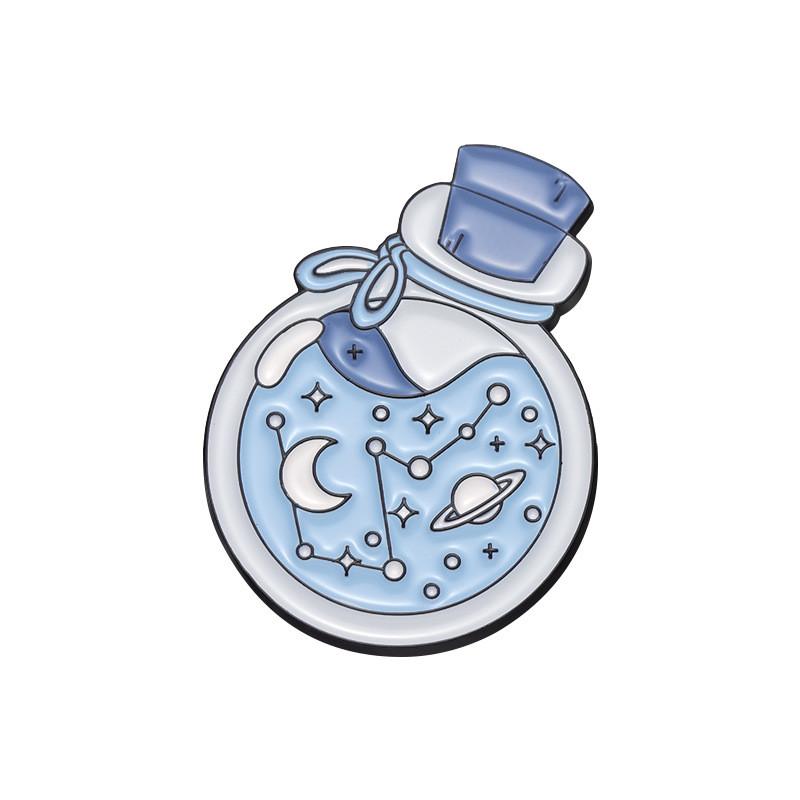 Brooch Alloy Fashionable In Unique Space Astronaut Design With Adorable Ghost And Milk Tea Cup For Wear Everyday