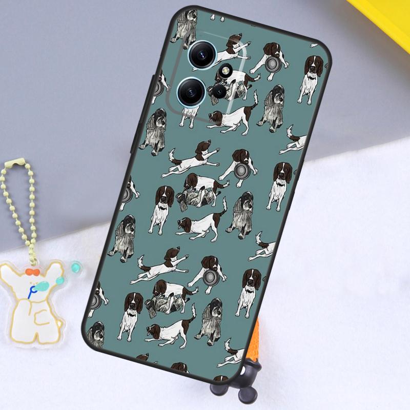 Cartoon Cocker Spaniel Case For Xiaomi Redmi Note 14 13 9 10 11 12 15 Pro Plus Cover For Redmi 15 C 13C 12C 10C 14C