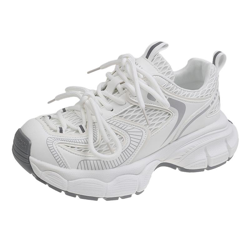 Women's New Summer Women's Shoes Versatile Thick-soled Popular White Shoes Heightening Casual Sports Shoes