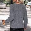 Casual Comfort and Versatility Autumn Women's Long Sleeve Muscle Feeling Gray Sweatshirt Women