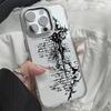 Dark Rune Phone Case For Iphone 15 Pro Max 14 Plus 17 16 13 12 11 17Air 17E 16E Coque Funda Phone Cover Modern Metal Photo Frame
