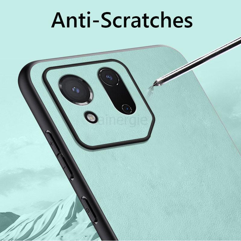 Simple Plain Skin Leather Soft ShockProof Back Cover Case For ROG Phone 9 Pro 5G Phone Cases Fundas