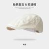 Anti-beret children spring and autumn cap corduroy forward hat men show their faces small painter newsboy hat