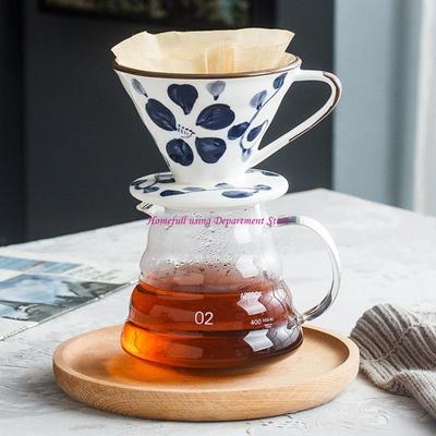  Hand Dripping Coffee Maker Cone Brewer Ceramic Materials Even Extraction Easy Cleaning Design Coffee Filter
