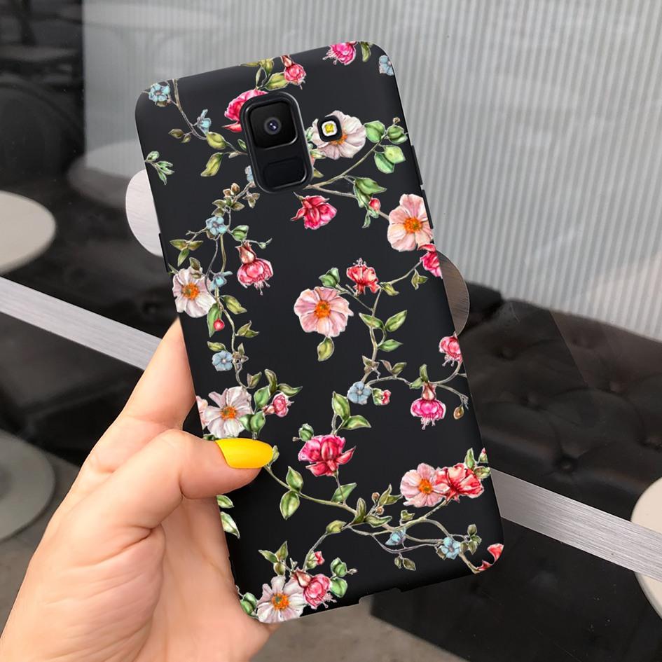 For Samsung Galaxy A6 2018 Case SM-A600F Cute Sunflower Astronaut Phone Cover For Samsung A6 Plus 2018 A6Plus A6+ SM-A605F Coque