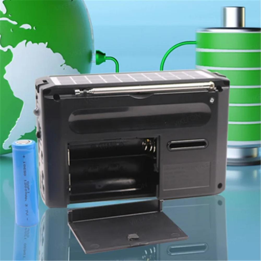 Multifunctional Radio Solar Battery Powered AM FM SW Radio TF Card USB Drive Portable Radio with Bluetooth Speaker