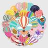 50 Hot Air Balloon Graffiti Cartoon Stickers for Kids - DIY Scooters, Luggage, Stationery
