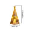 1pc Christmas Navidad Decoration LED Light Desktop Ornament Tree Shape 2026