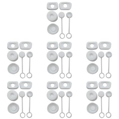 EY# 6pcs Water Cup Anti-spill Stopper Silicone Anti-Leakage Stopper (White)